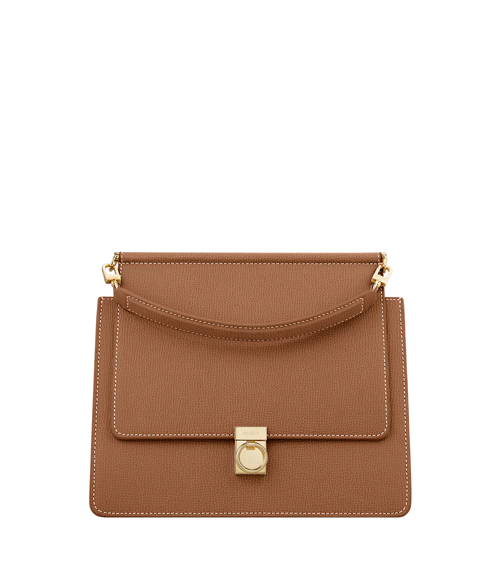 Numéro Sept Edition Camel Genarbtes Leder