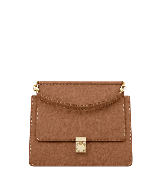 Numéro Sept Edition Camel Genarbtes Leder