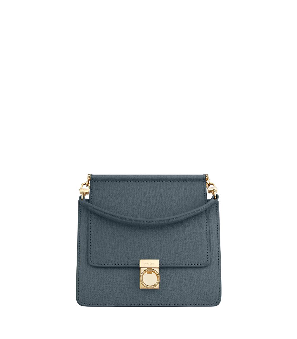 Numéro Sept Mini Edition Mitternachtsblau Genarbtes Leder