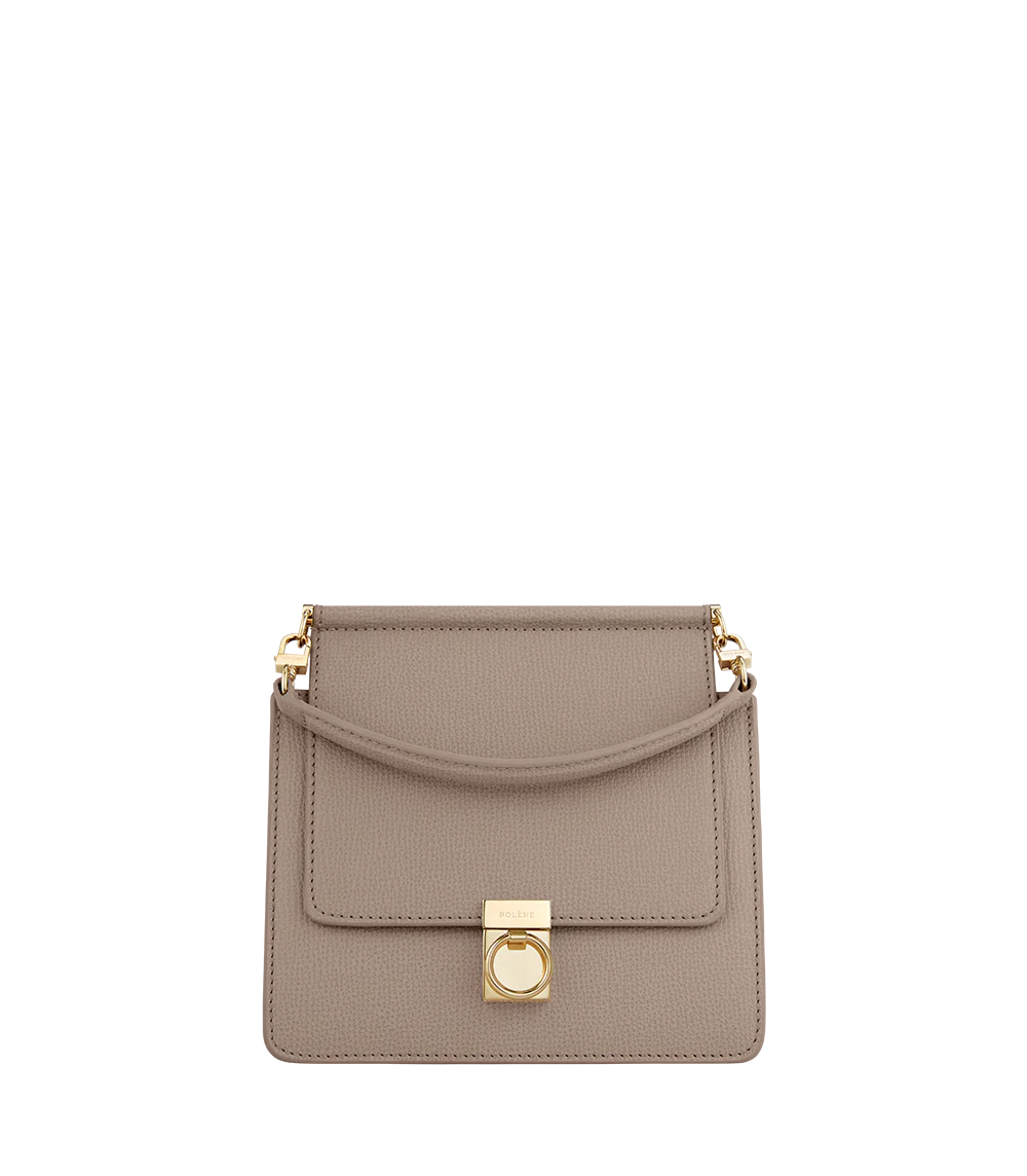 Numéro Sept Mini Edition Taupe Genarbtes Leder