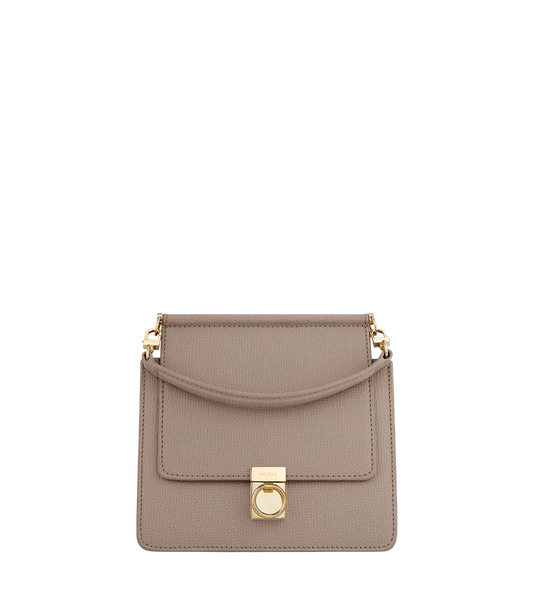 Numéro Sept Mini Edition Taupe Genarbtes Leder