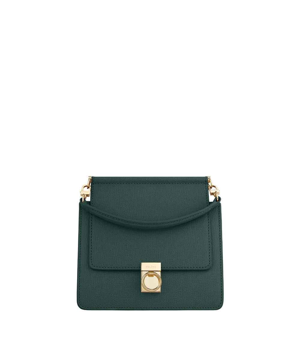 Numéro Sept Mini Edition Grün Genarbtes Leder